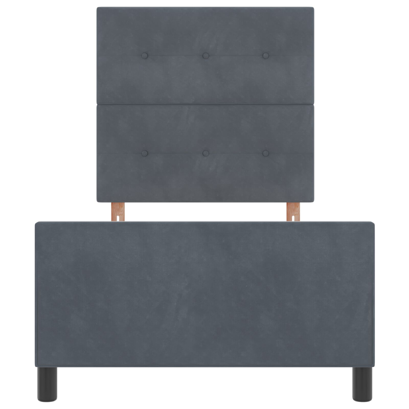 Bettgestell Dunkelgrau 90x190 cm Samt