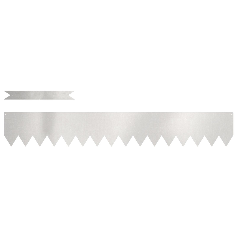 Rasenkanten 20 Teile 100x0.5x15 cm Edelstahl