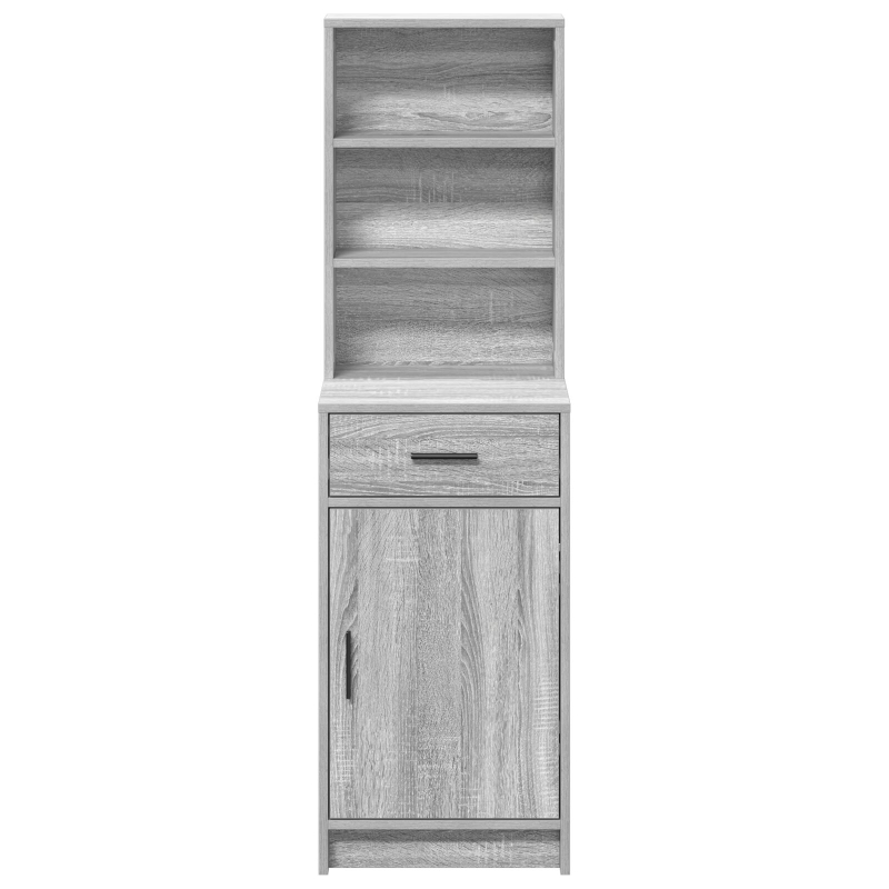 Hochboard Grau Sonoma 40x41x135 cm Holzwerkstoff