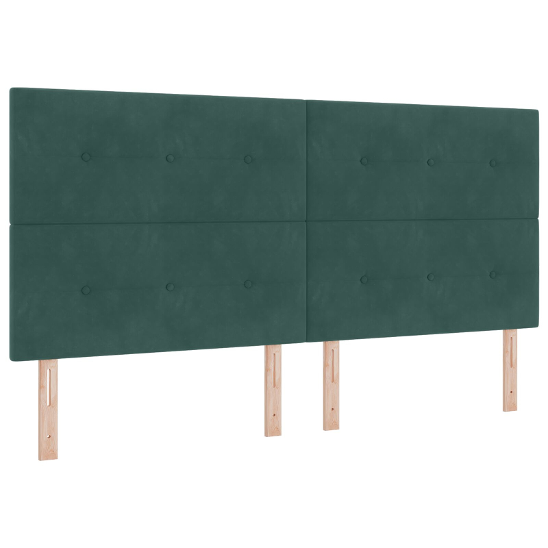 Bettgestell Dunkelgrün 200x200 cm Samt