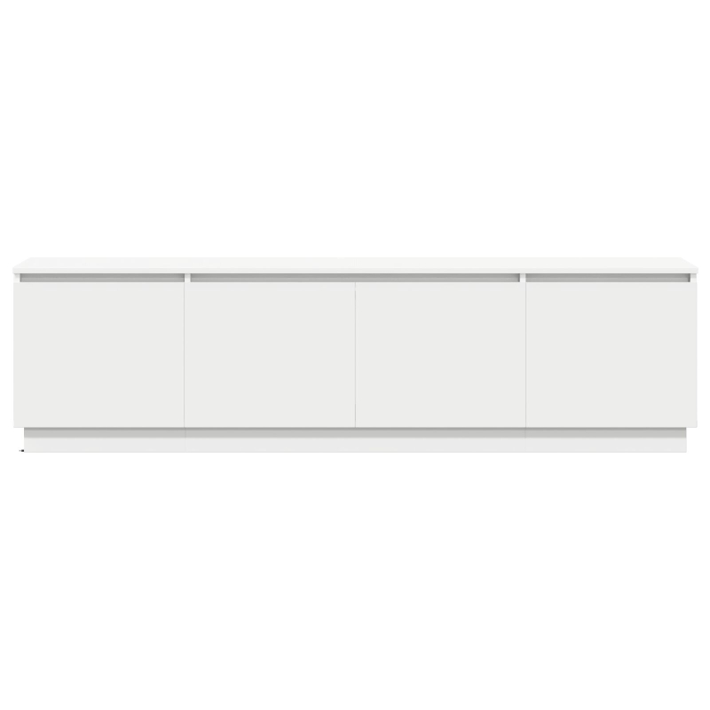 TV-Schrank mit LED Weiß 180x38x49 cm Holzwerkstoff