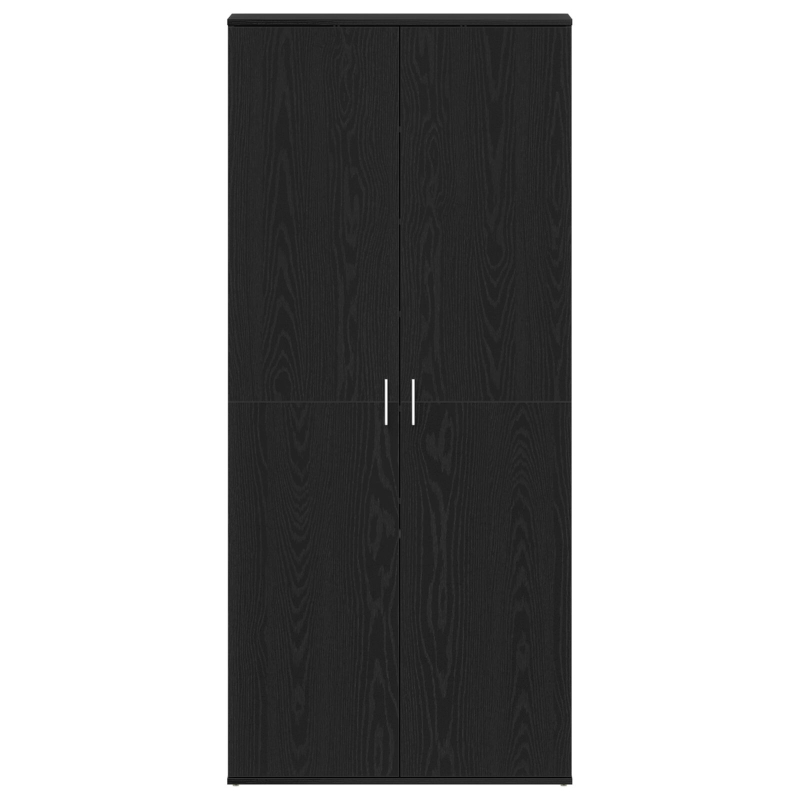 Schuhschrank Schwarze Eiche 80x39x180 cm Holzwerkstoff