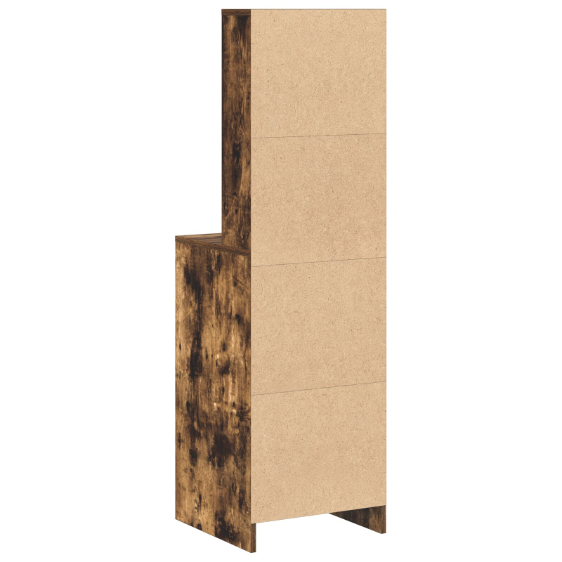 Hochboard in Geräucherter Eiche, 40x41x135 cm, aus Holzwerkstoff