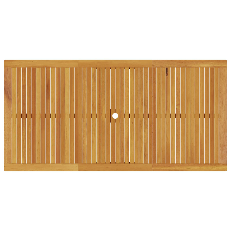 7-teiliges Gartentisch-Set aus massivem Holz-Akazie