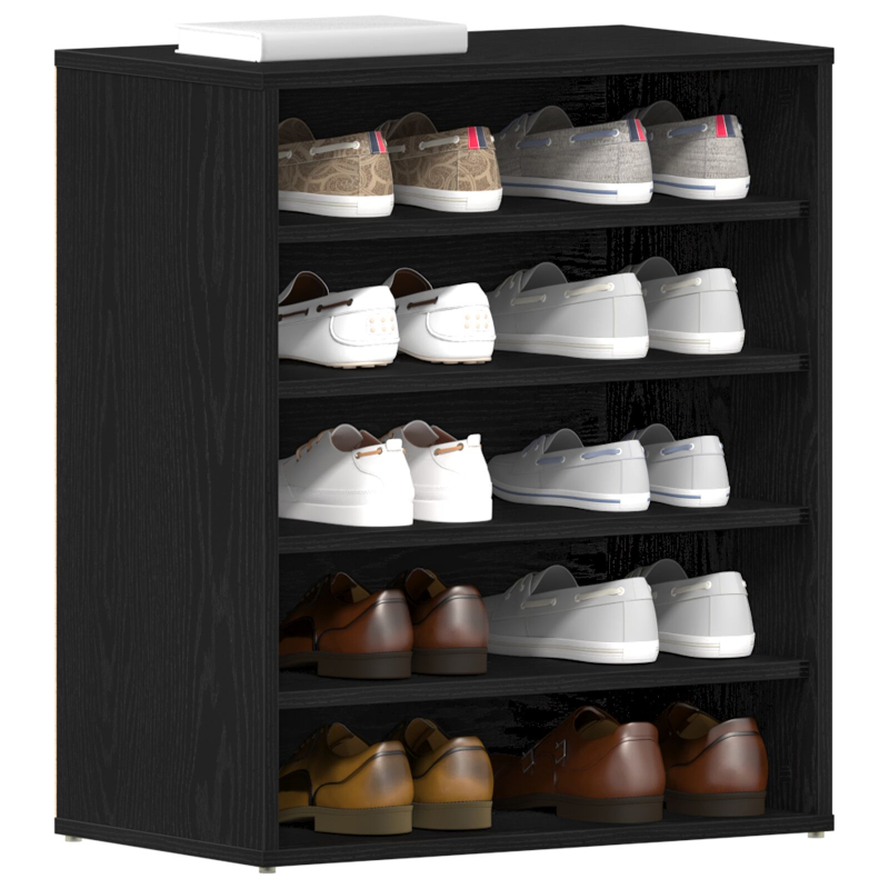 Schuhschrank Schwarze Eiche 60x35x70 cm Holzwerkstoff