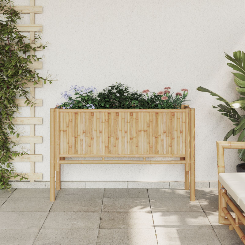 Garten Hochbeet 110x35x70 cm Bambus