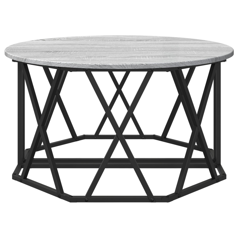 Couchtisch Grau Sonoma Verarbeitetes Holz 80 x 80 x 42 cm