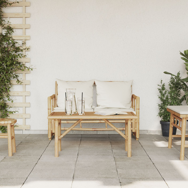 Couchtisch 90x50x43 cm Bambus