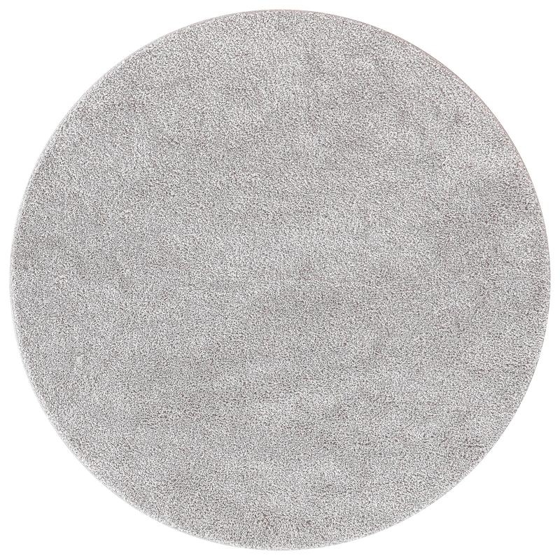 Kuscheliger Teppich mit Latexboden Grau ø160 cm