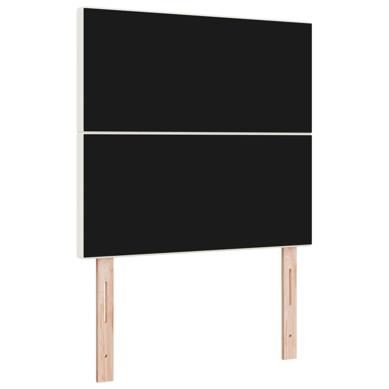 Kopfteil schlichtes Design Creme 80 cm Cordstoff