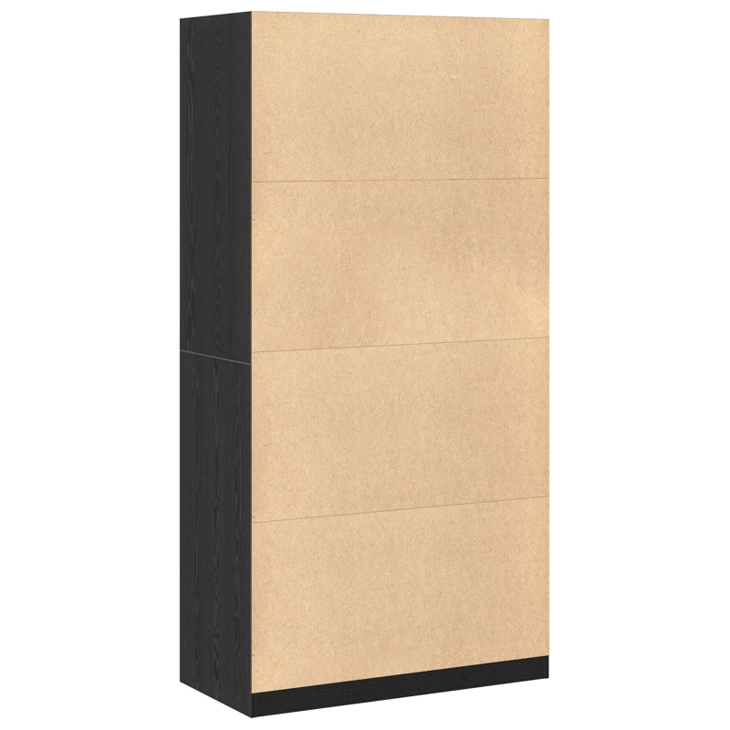 Schwarzer Eichenkleiderschrank - 100x50x200 cm