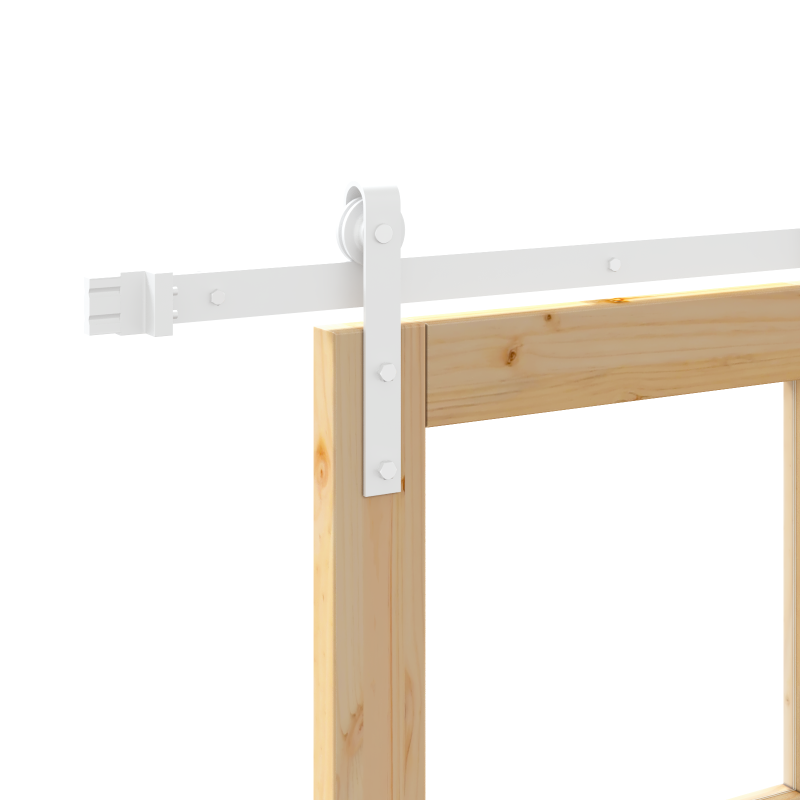 Schiebetür mit Beschlagset ORKDAL aus massivem Holz & Glas