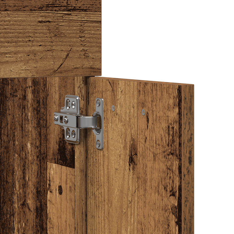4-teiliges Badezimmermöbel-Set - Altes Holz