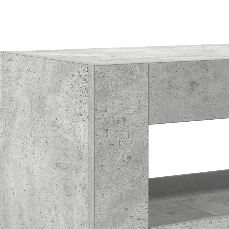 Sideboard Beton Grau Engineered Wood 116 x 30 x 75 cm Rechteckig
