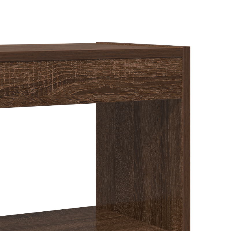 Bücherregal Braune Eiche Holzwerkstoff 100 x 30 x 198 cm