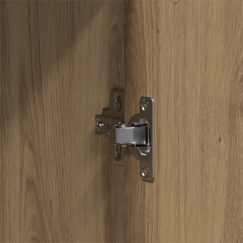 Kleiderschrank Kunststeineiche 55x25x189 cm Holzwerkstoff