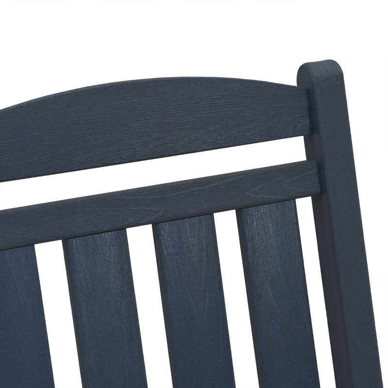 Garten Schaukelstühle 2 Stk Marineblau 70x92x107.5 cm HDPE