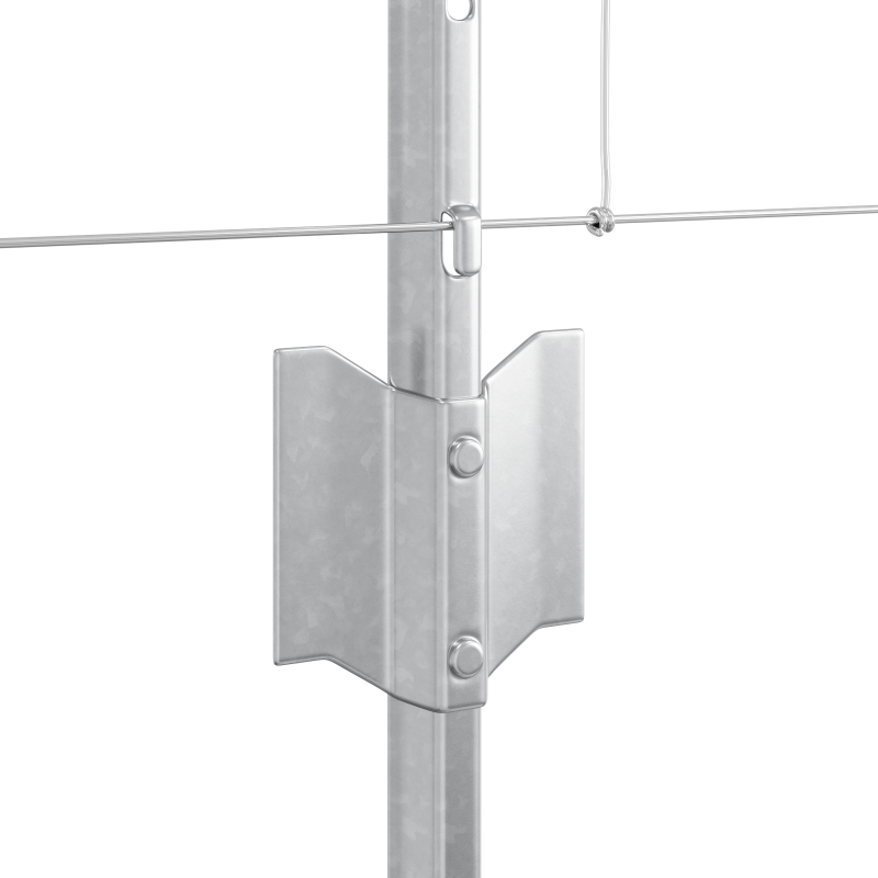 Zaunpfosten 11 Stück U-Kanal 80 cm verzinkter Stahl
