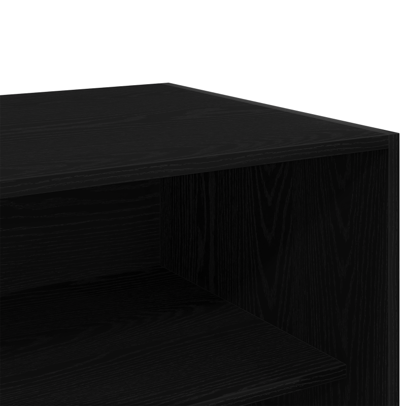 Schwarzer Eichenkleiderschrank - 100x50x200 cm