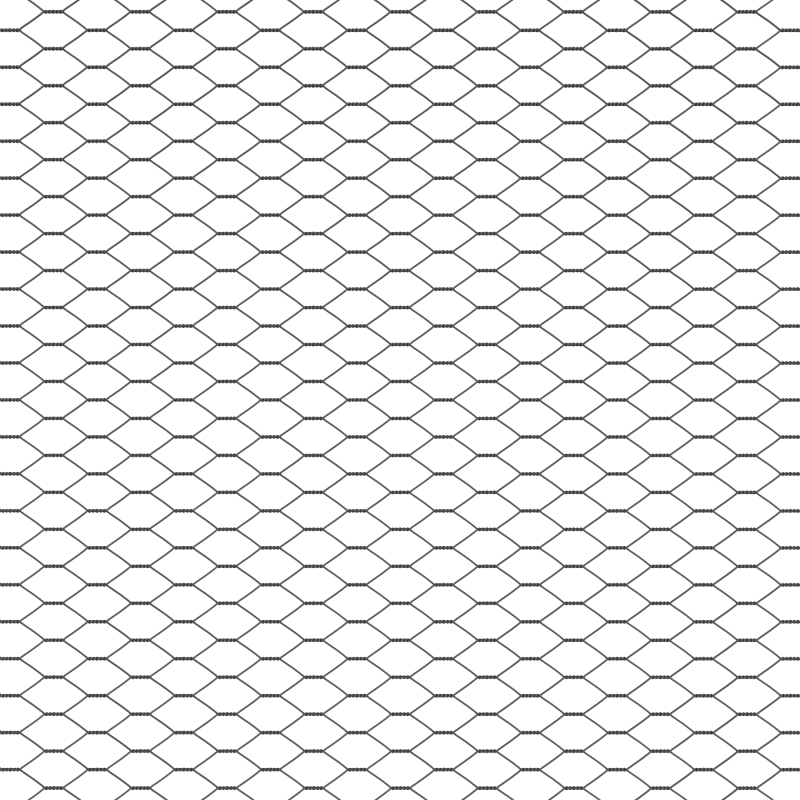 Sechseckzaun Grau 0,8x25 m Stahl
