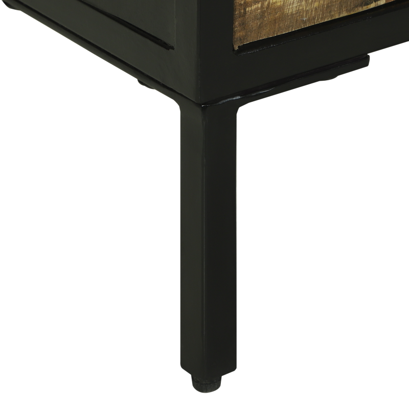 Sideboard 70x35x70 cm Massives Raues Holz Mango