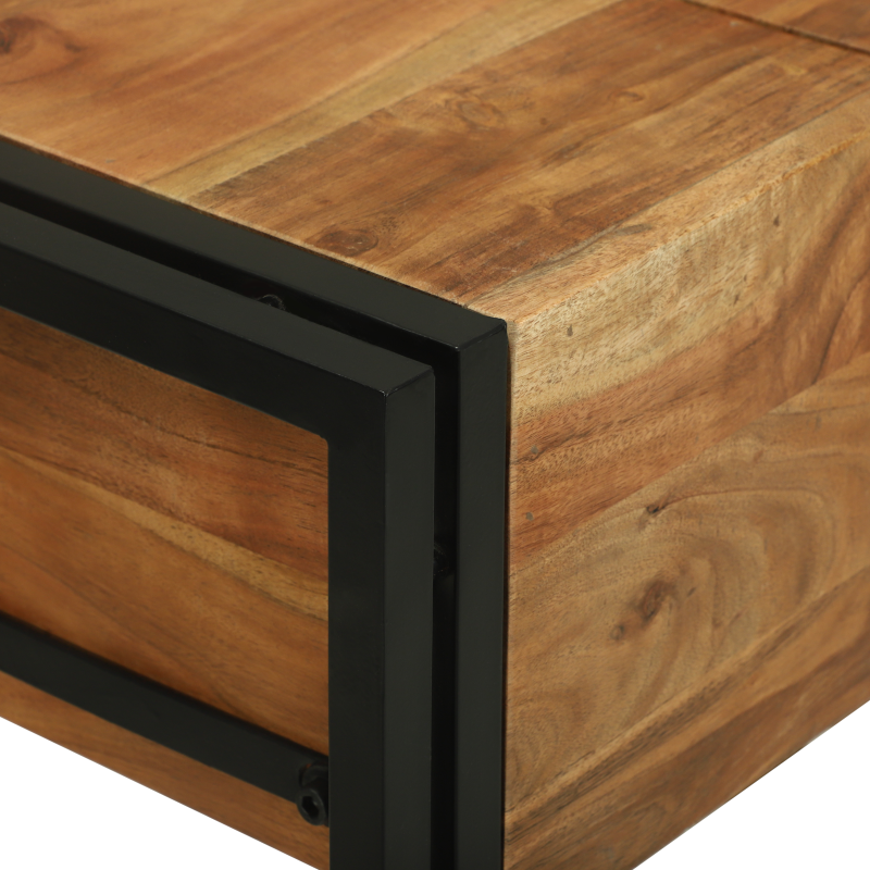 Kosmetiktisch 90x50x75 cm Massivholz Akazie