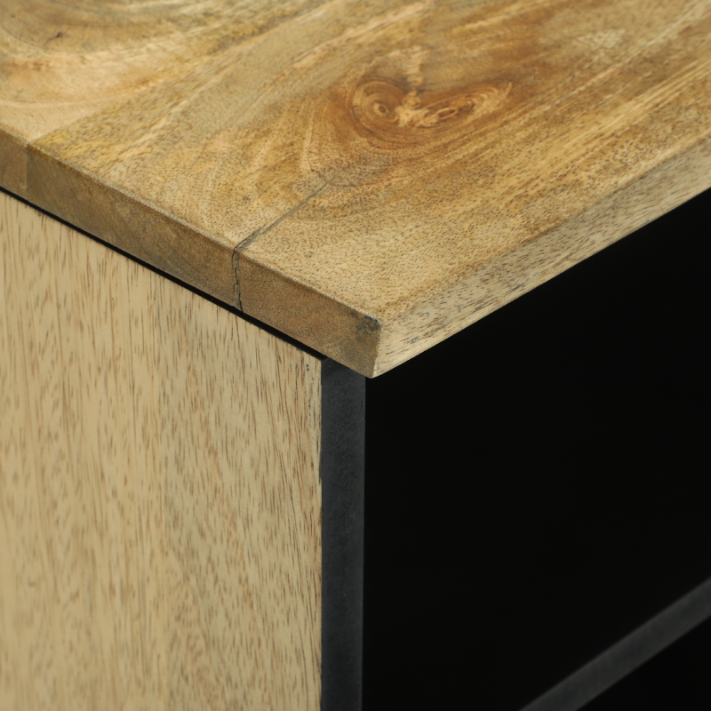 Fernsehspeicher 100x33.5x46 cm Massivholz Mango