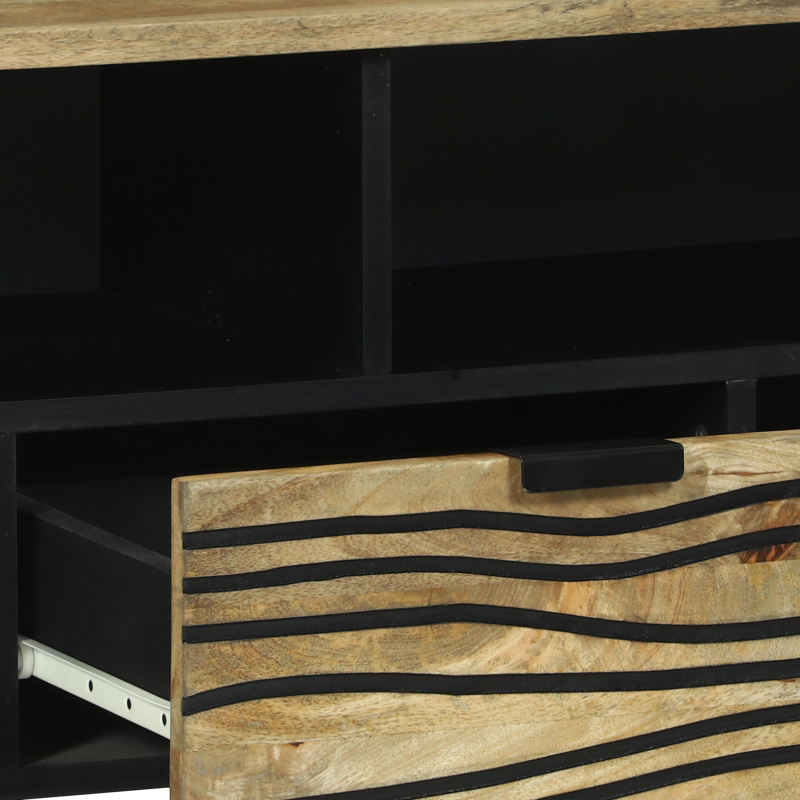 Fernsehspeicher 100x33.5x46 cm Massivholz Mango