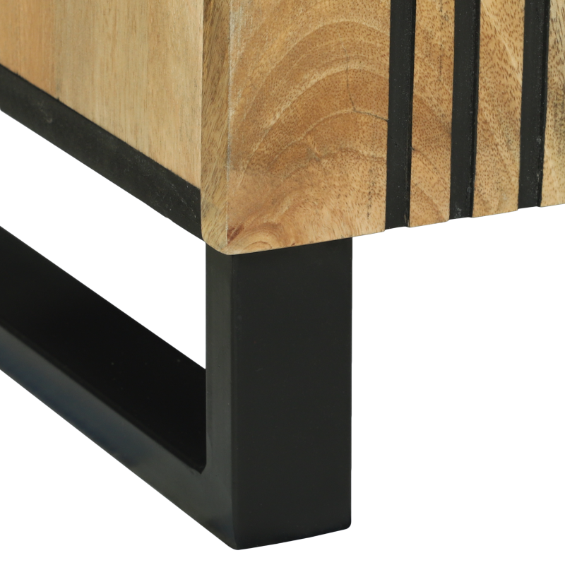 Sideboard 90x33.5x75 cm Massivholz Mango