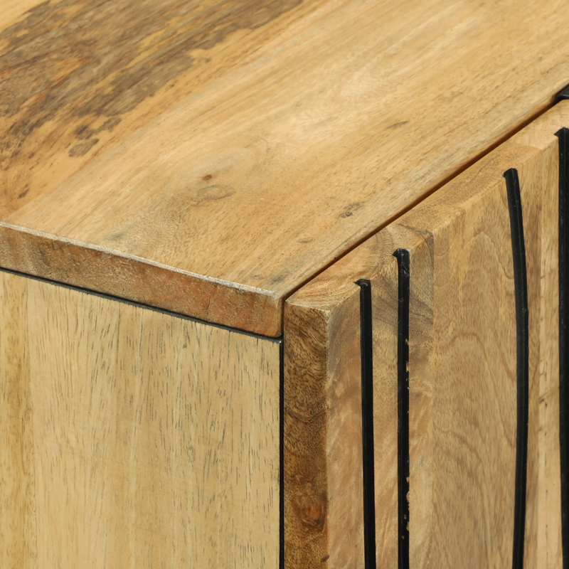 Highboard 60x33.5x100 cm Massivholz Mango
