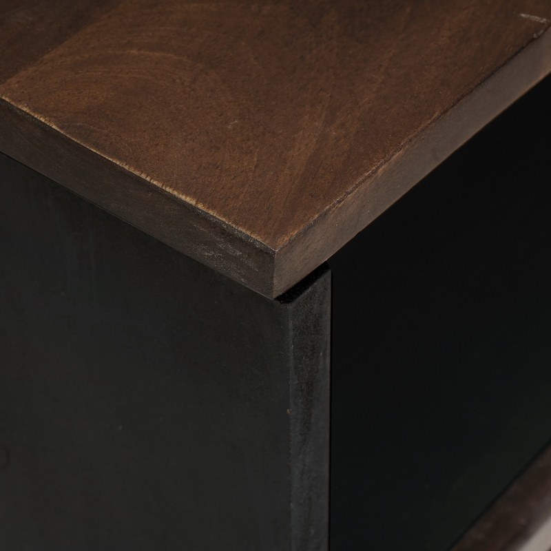 Nachttisch 50x33x60 cm Massivholz Mango & MDF