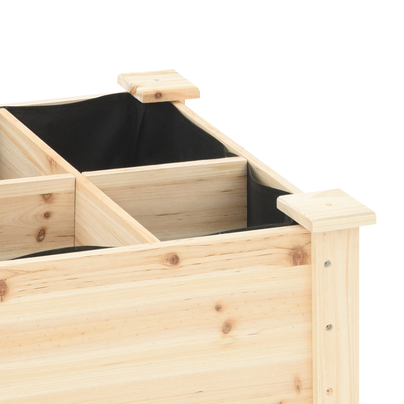 Gartenpflanzer mit Gittern 71x37x76 cm aus massivem Kiefernholz