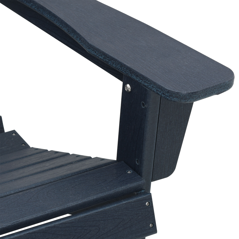 Adirondack-Stuhl Marineblau 74x82x91 cm HDPE