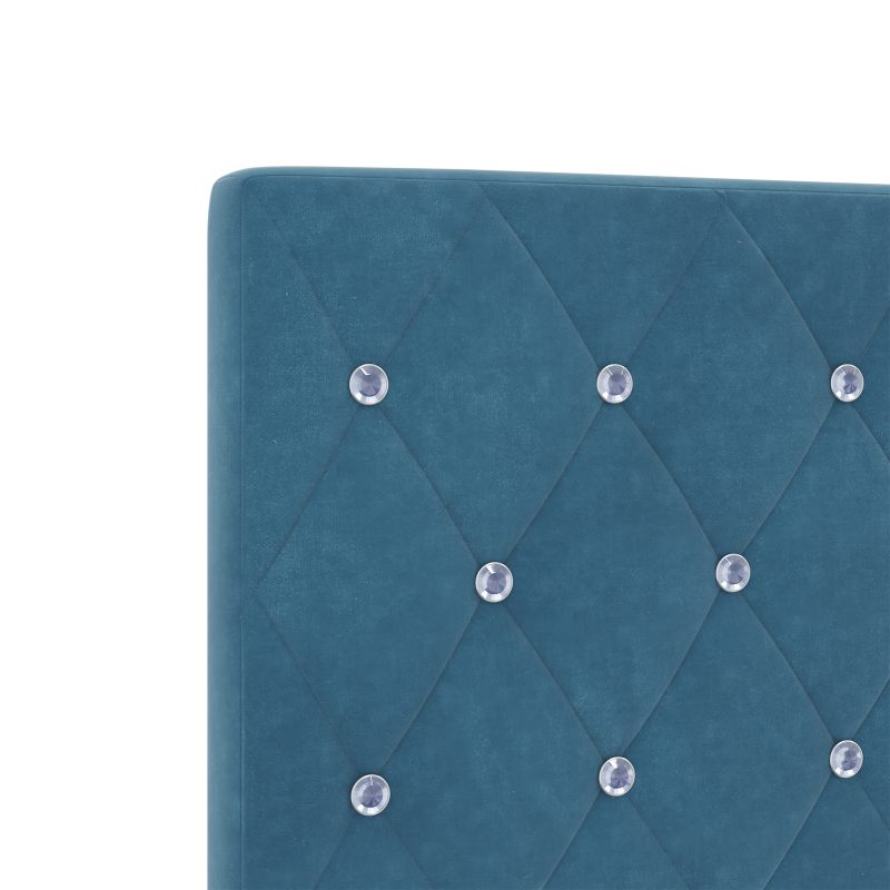 Boxspringbett mit Matratze Grau 100x200 cm Kunstleder