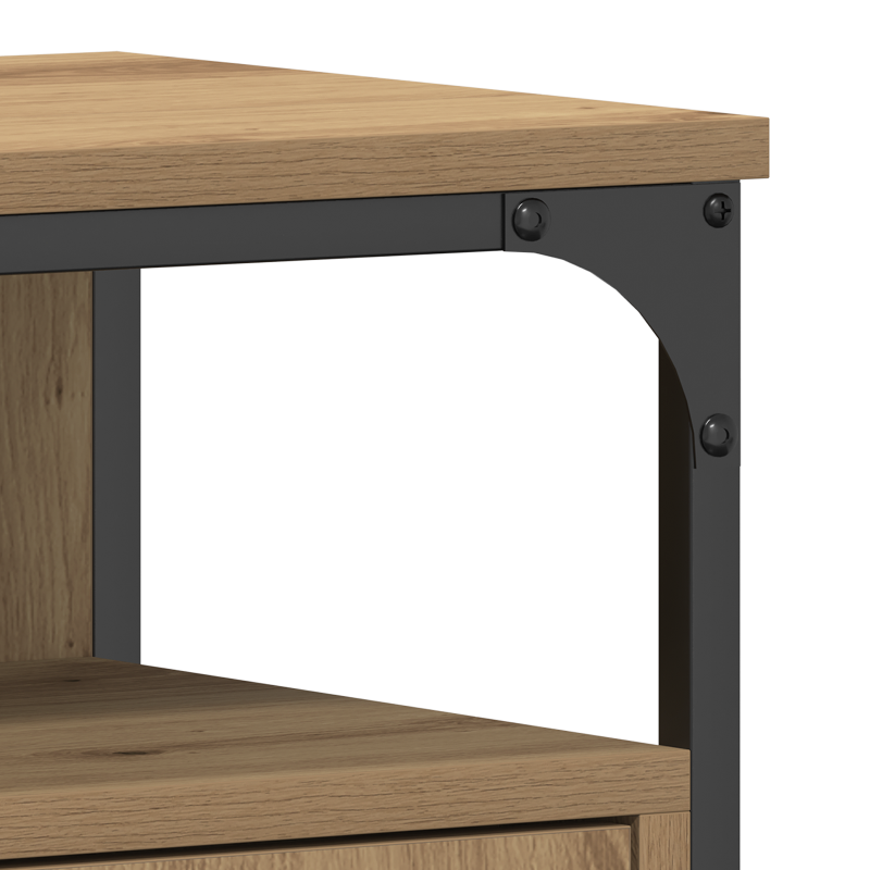 Badezimmerwaschbeckenunterschrank Artisan Eiche 80x30x60 cm Holzwerkstoff
