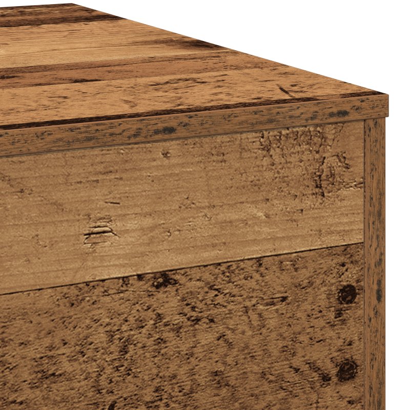 Couchtisch, Alter Holz, 55x55x31 cm, Hergestelltes Holz