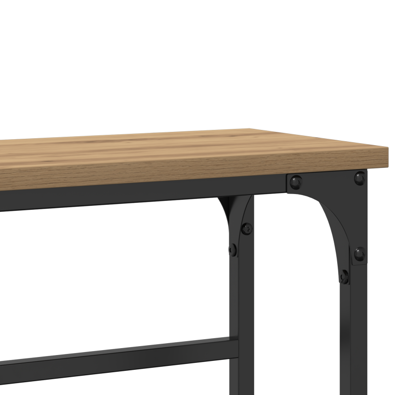 Konsolentisch Artisan Eiche 75x19,5x75 cm aus Holzwerkstoff und Stahl