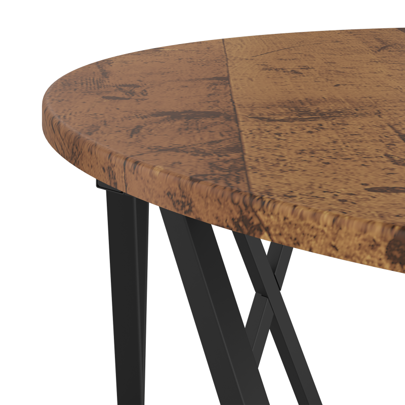 Couchtisch aus altem Holz 80x80x42 cm aus Holzwerkstoff
