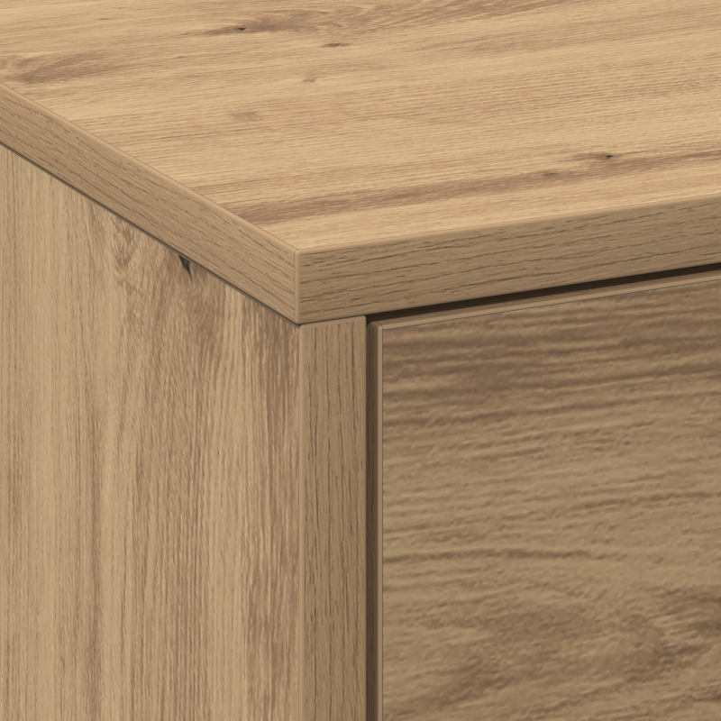 TV-Schrank mit LED Artisan Eiche 165x34x40 cm Holzwerkstoff