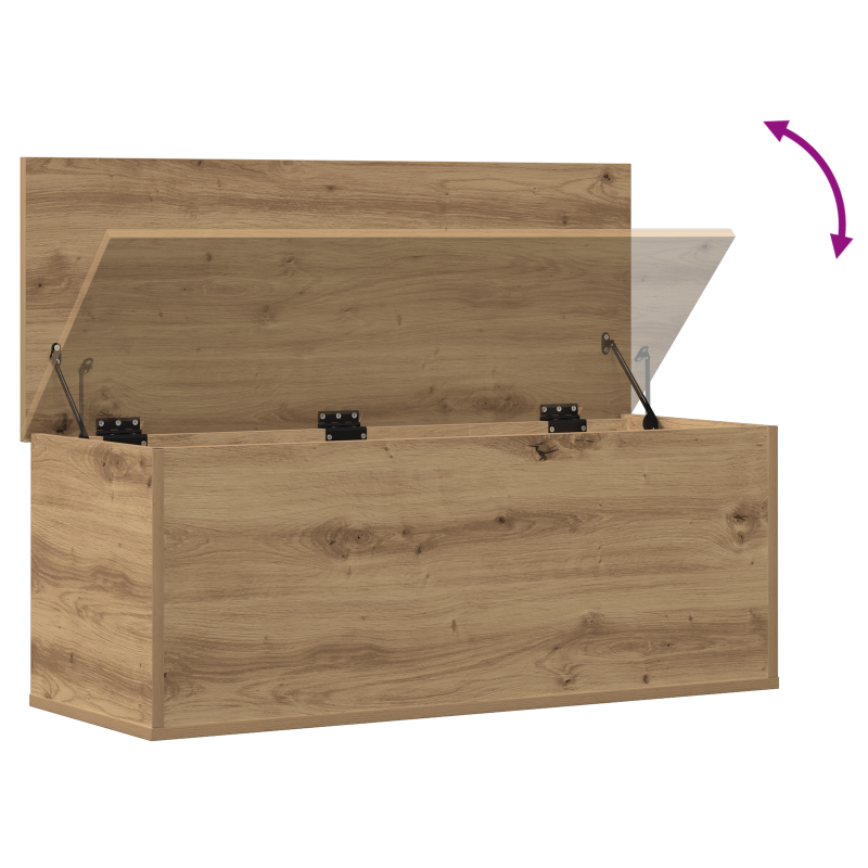 Aufbewahrungskiste Artisan Eiche 90x35x35 cm Holzwerkstoff