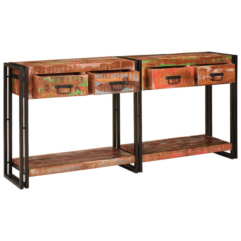 Bücherregal Bett Geraucht Eiche 180x200 cm Holz