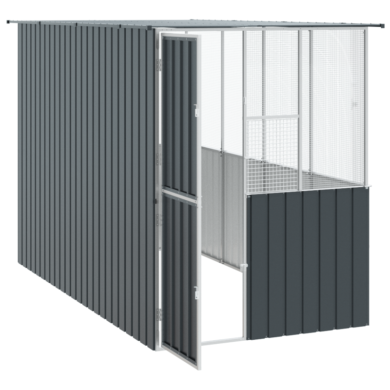 Vogelkäfig Anthrazit 215x78x200 cm Verzinkter Stahl