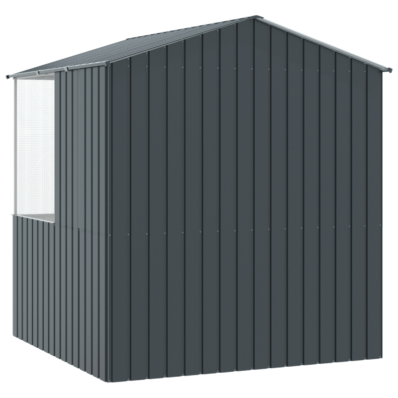 Vogelkäfig Anthrazit 215x78x200 cm Galvanisierter Stahl