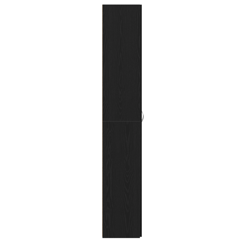 Büroschrank Schwarz Eiche 60x32x190 cm Holzwerkstoff