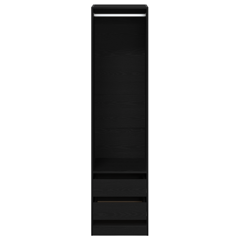 Kleiderschrank in Schwarz, Eiche, 50x50x200 cm aus Holzwerkstoff
