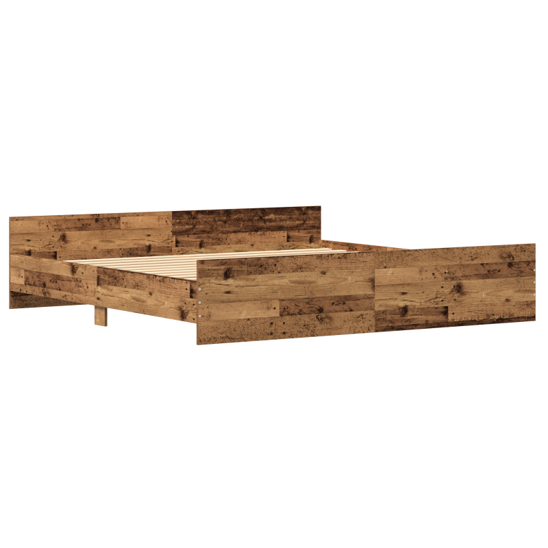 Bettgestell Alteiche 200x200 cm Spanplatte