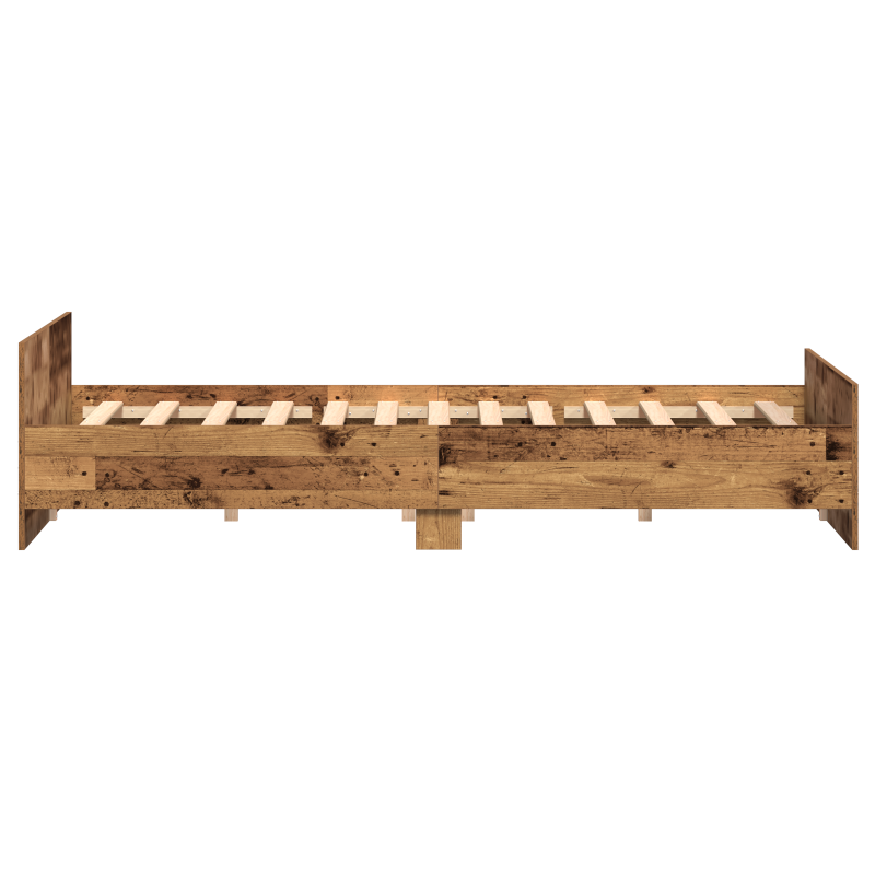 Bettgestell Alteiche 200x200 cm Spanplatte