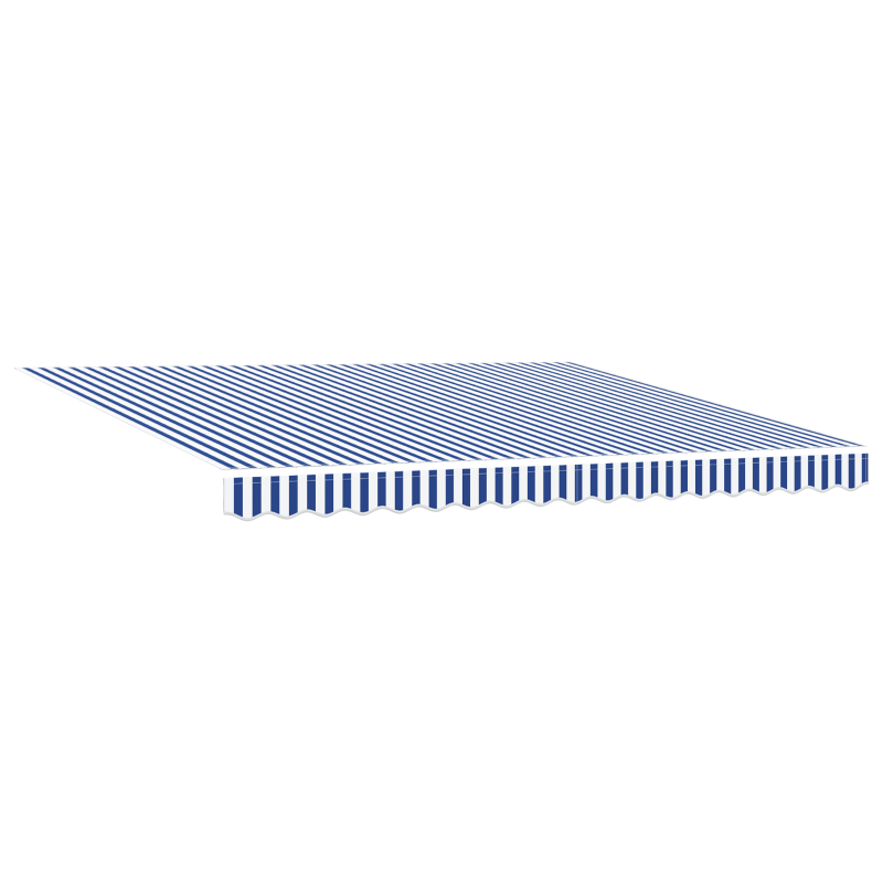 Automatische einziehbare Markise Blau und Weiß 350x250 cm
