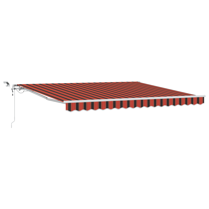 Automatische einziehbare Markise Anthrazit 350x250 cm