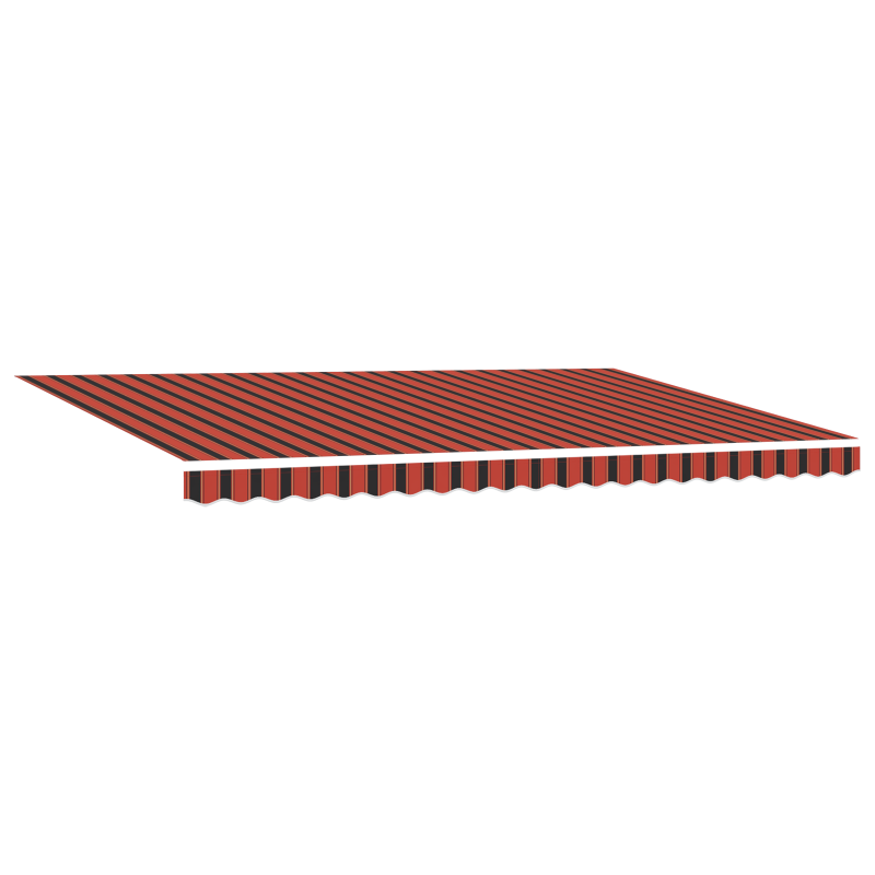 automatische einziehbare Markise in Orange und Braun 500x300 cm